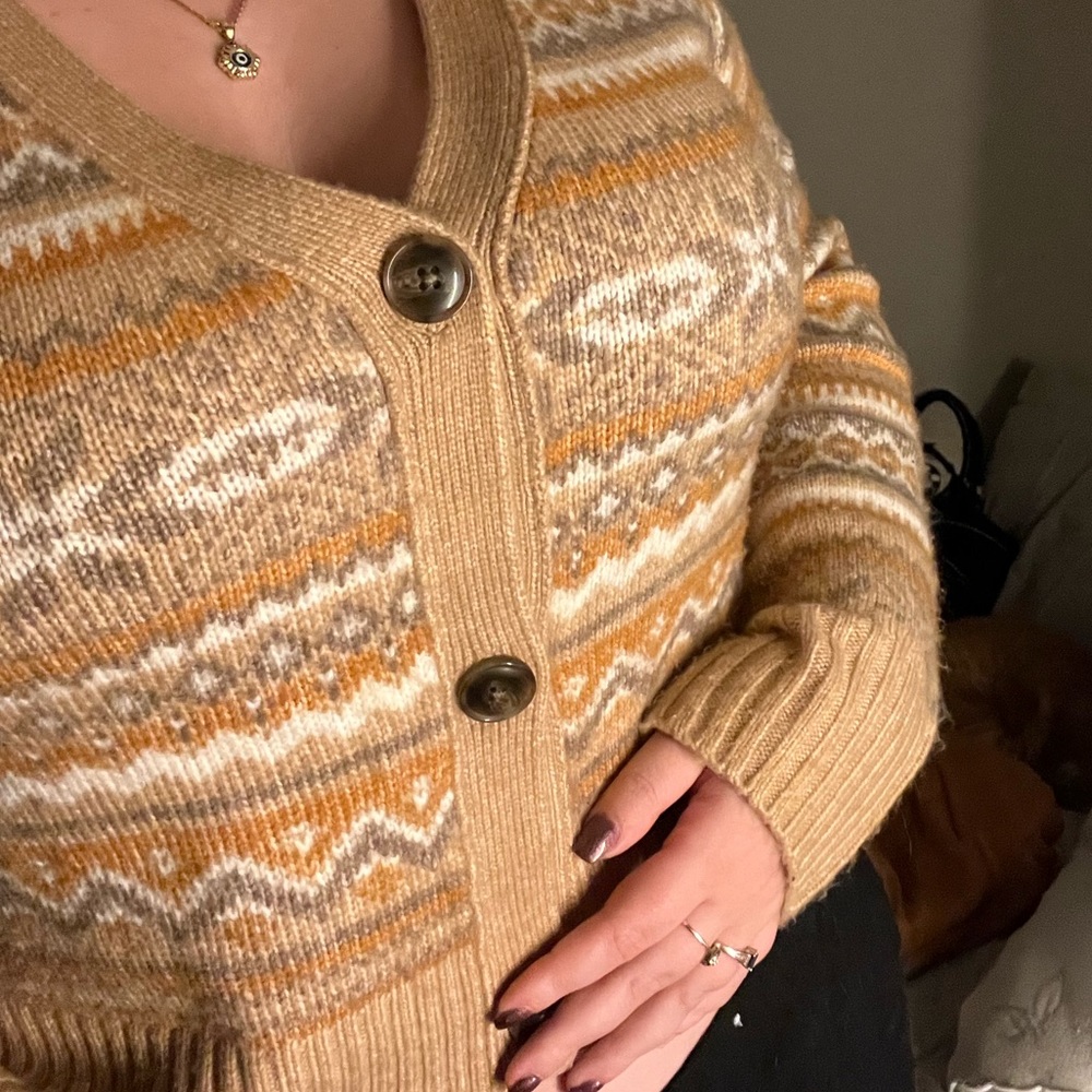 Button up sweater